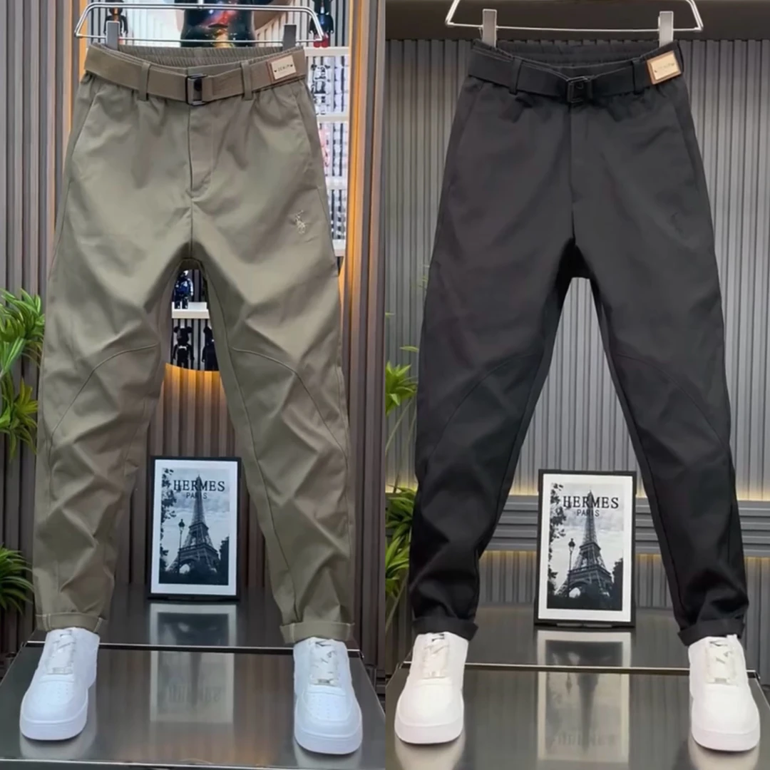 秋季新款潮牌宽松韩版工装裤男时尚百搭休闲裤简约舒适痞帅直筒裤