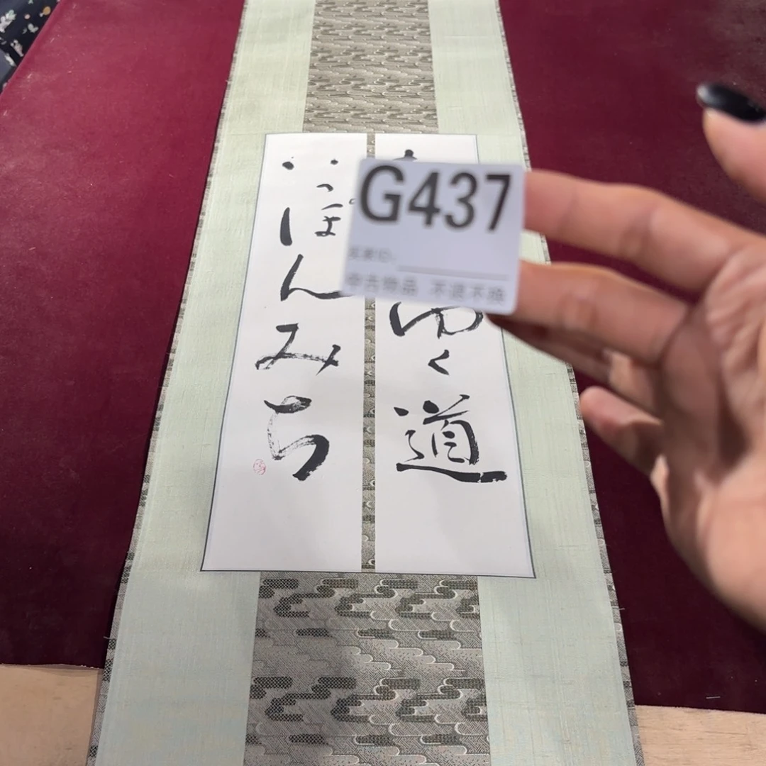 夏***风书法G437卷轴纸本凌裱