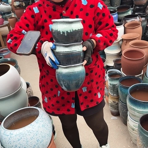 口16高16瑕疵盆子。