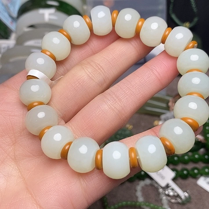 和田玉未镶嵌手链