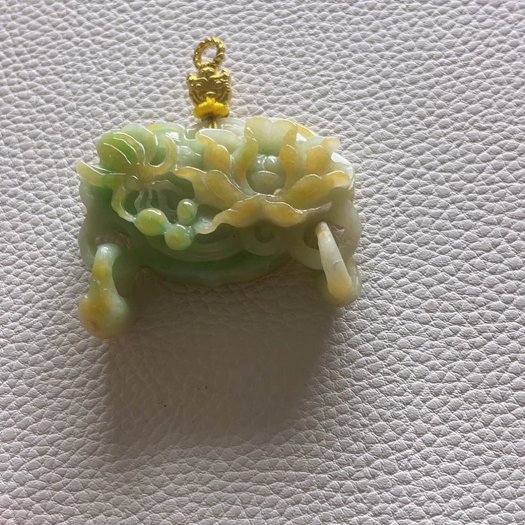 翡翠未镶嵌颈饰拍4发一吊坠