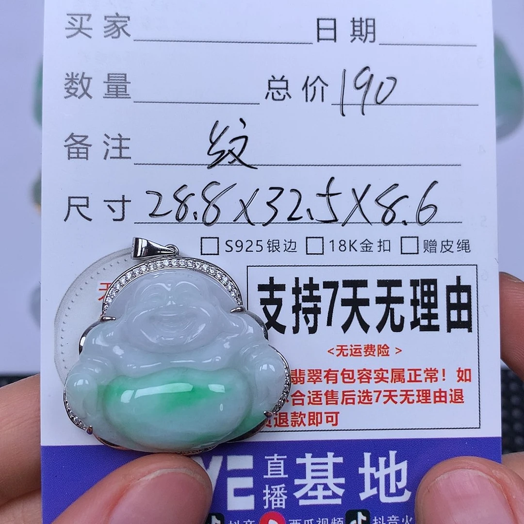 翡翠未镶嵌颈饰我
