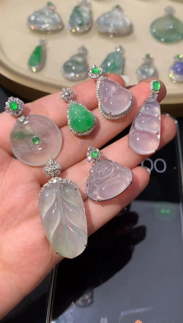 【彩虹盘】翡翠-18K金-多样性发一件-XY-MM06|CXQ21