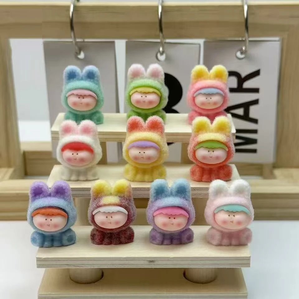 植绒渐变莉莉丝小摆件潮玩配饰树脂萌粒