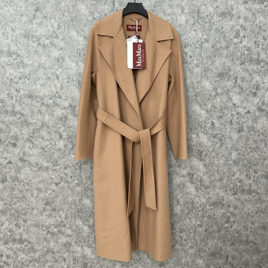 未使用 MaxMara maxmara裸粉色浴袍款风衣