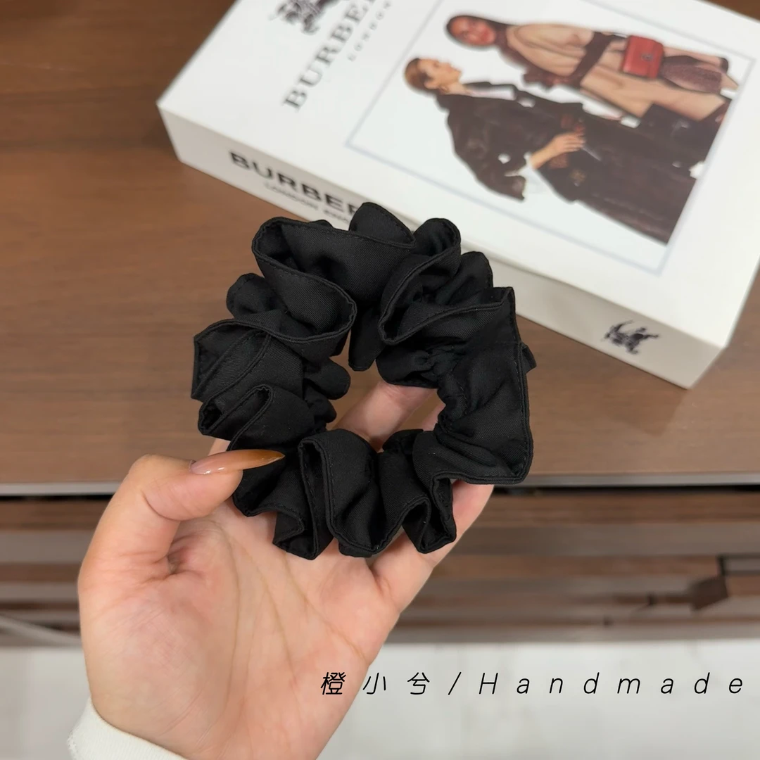 橙小兮原创 纯色中号小蛮腰简约百搭肠圈发圈