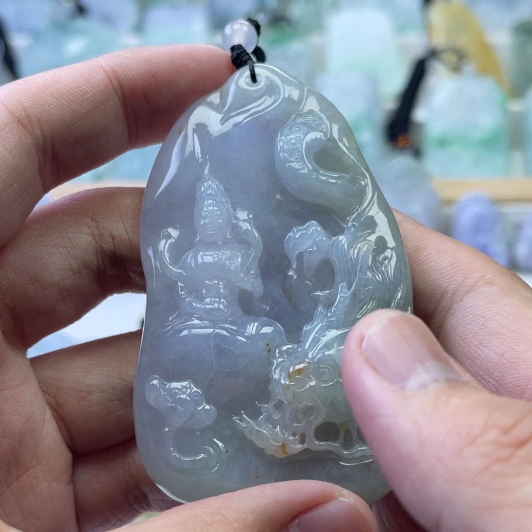 翡翠未镶嵌颈饰378