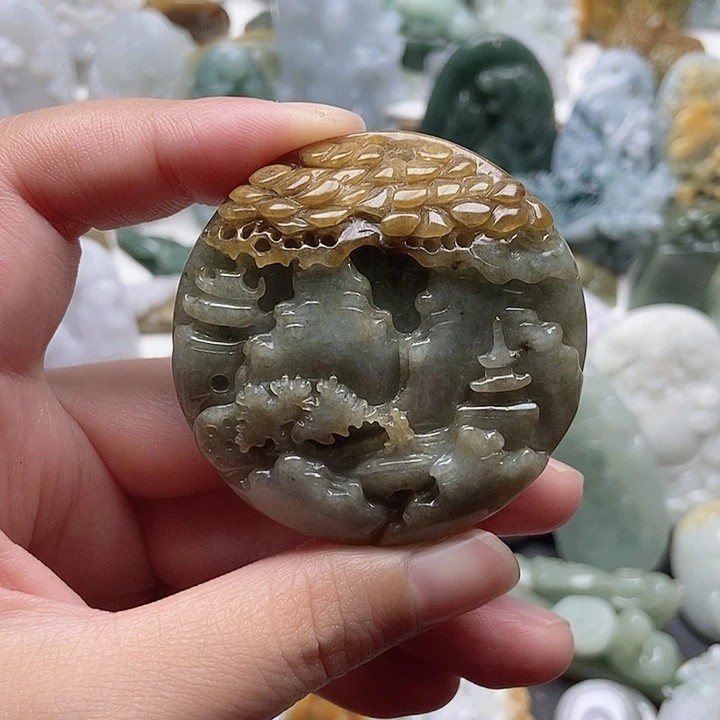 翡翠未镶嵌颈饰翡翠