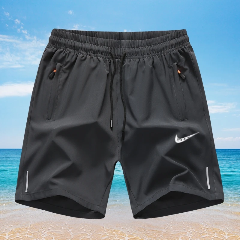 【粉丝专属】速干系带男短裤松紧带运动短裤外穿薄款宽松裤子户外