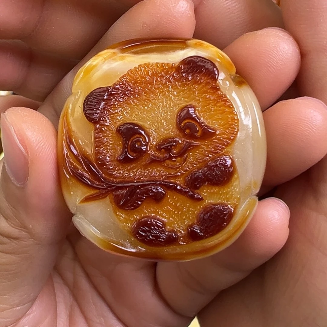 未镶嵌蜜蜡裸石宫*生蜜蜡
