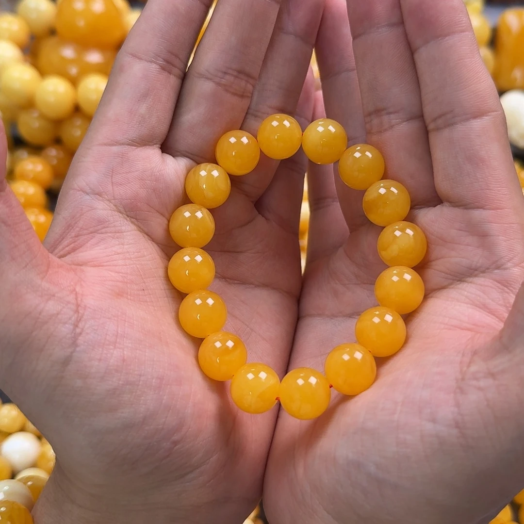 蜜蜡未镶嵌珠宝奇石同料13mm