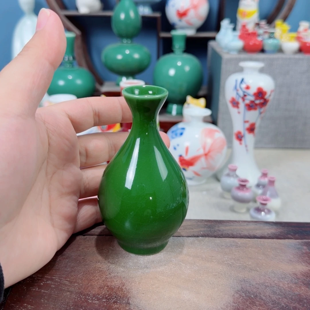 陶瓷手工小花器摆件