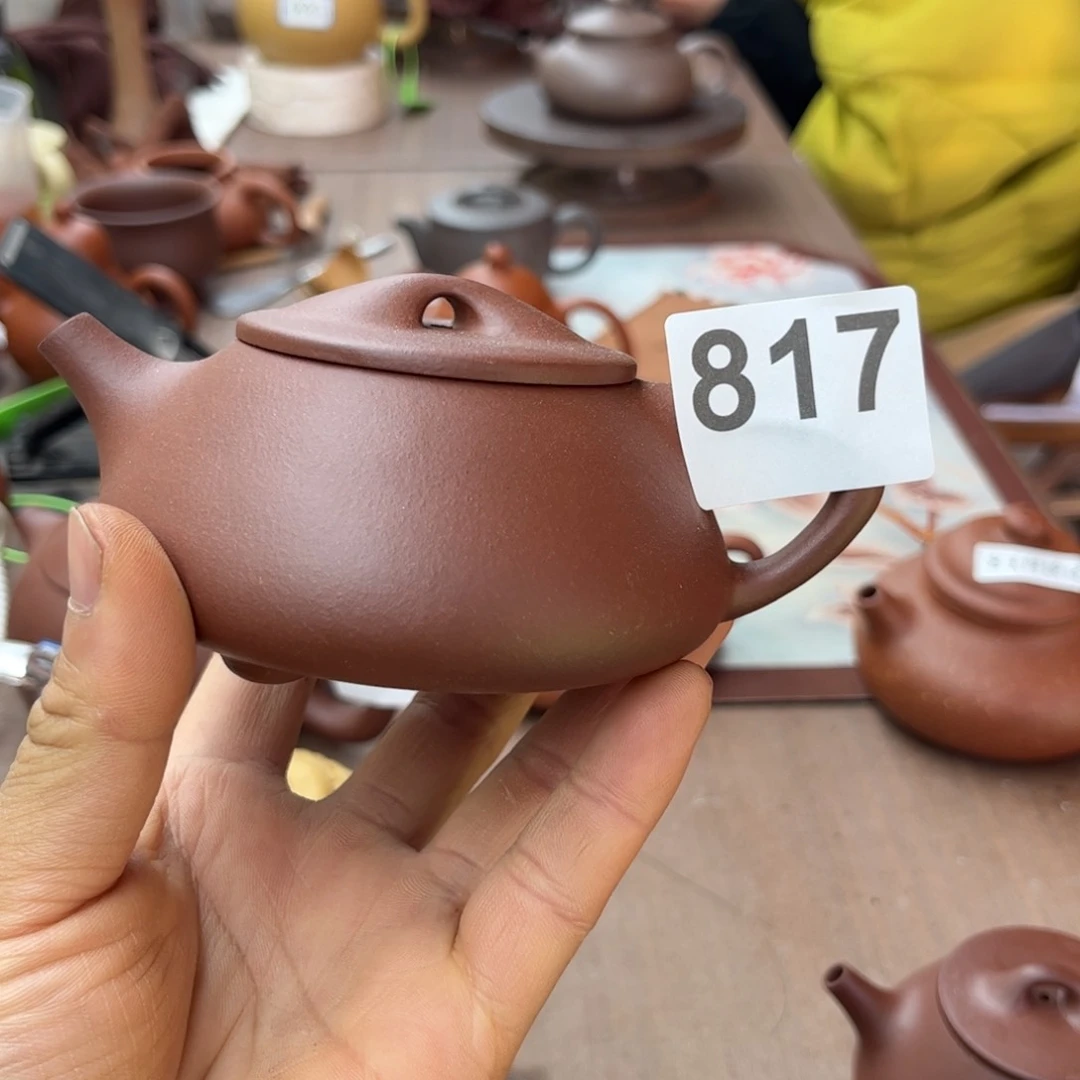 紫砂茶壶紫泥石瓢200左右瑕疵