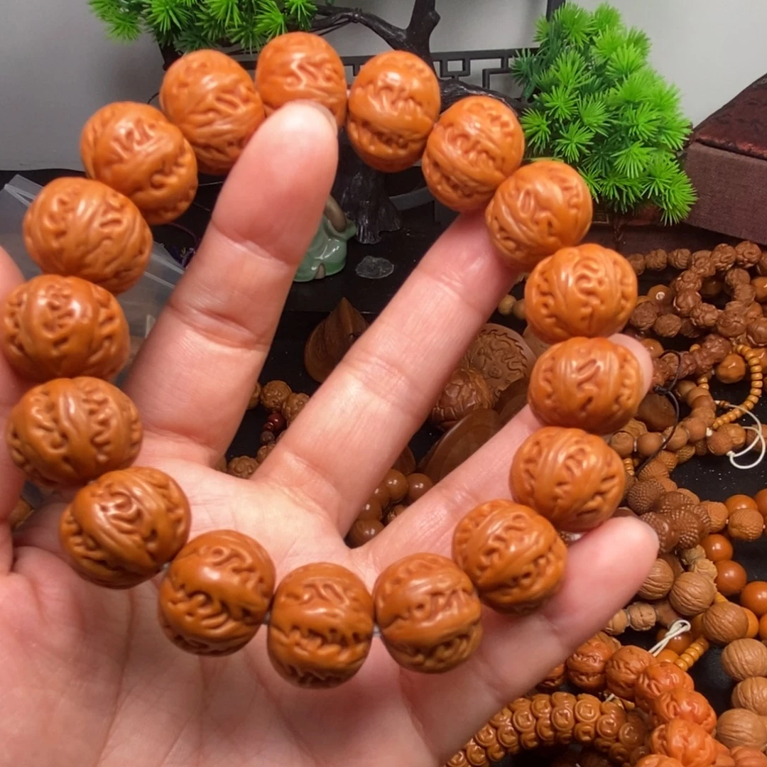 菩提籽类橄榄核雕刻手串手链项链吊坠