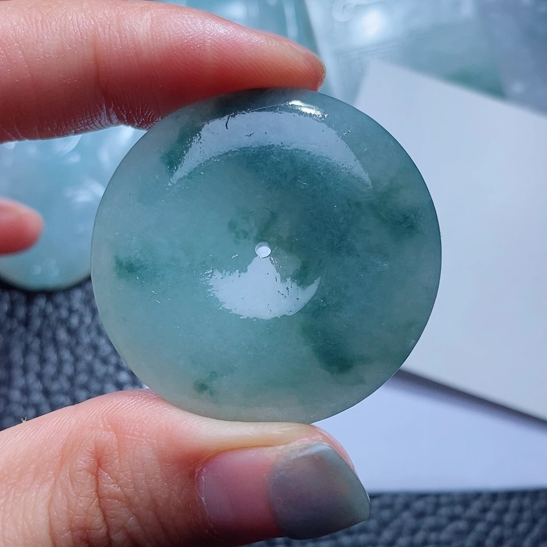 定制翡翠未镶嵌毛货付款后确认抛光