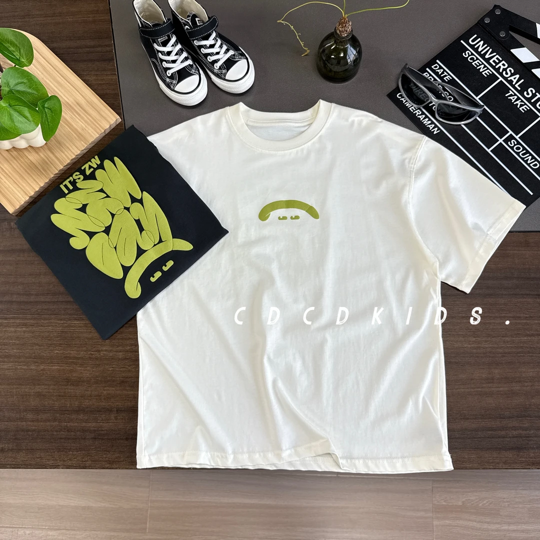 川度儿童夏季休闲宽松发泡印花短袖1020