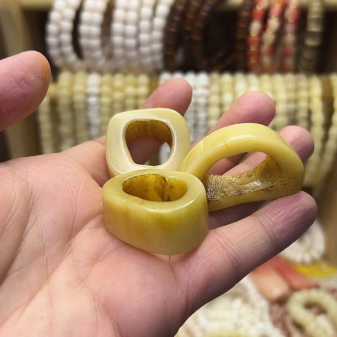 桃核把件驼骨直切跑环