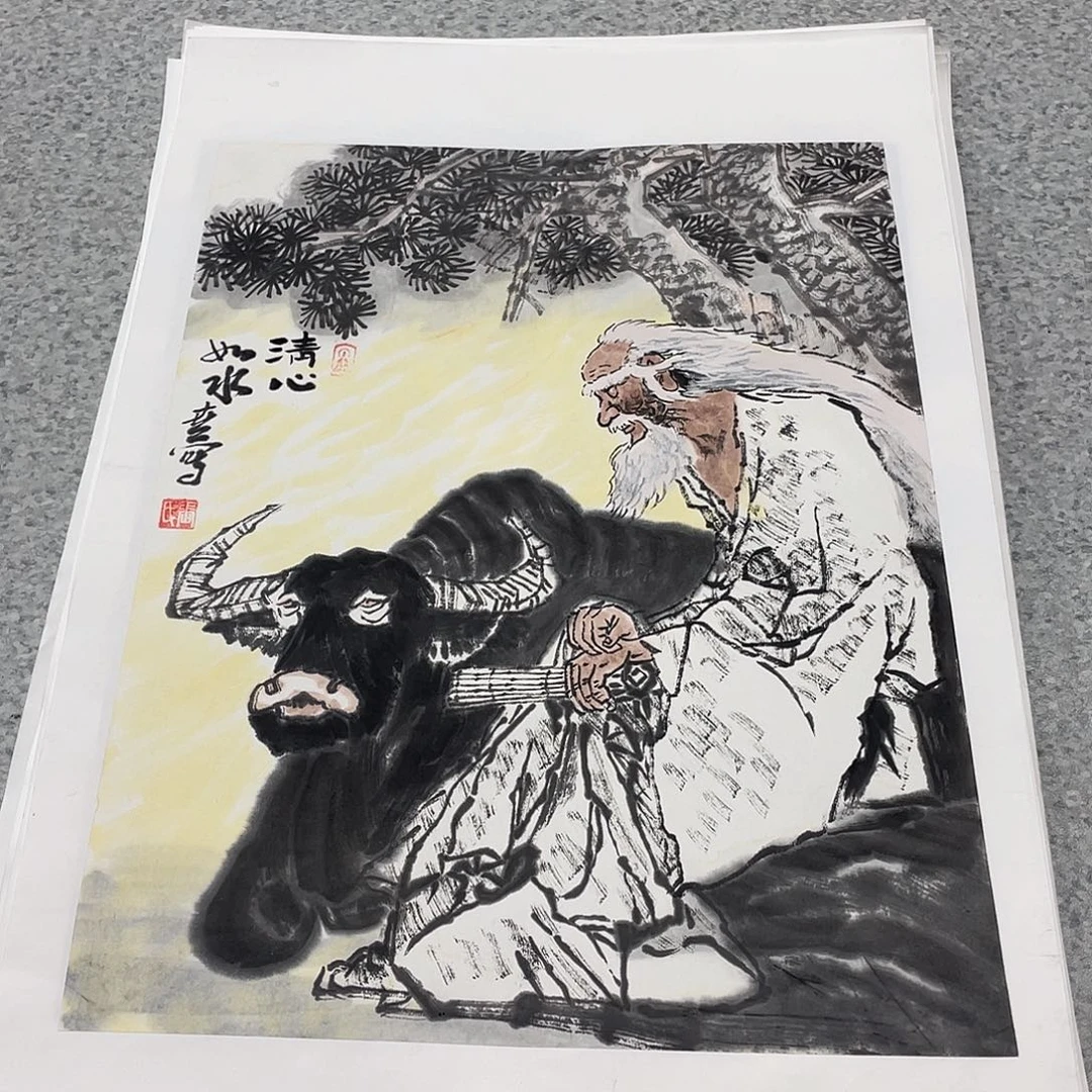 国画1.4平尺国画作品