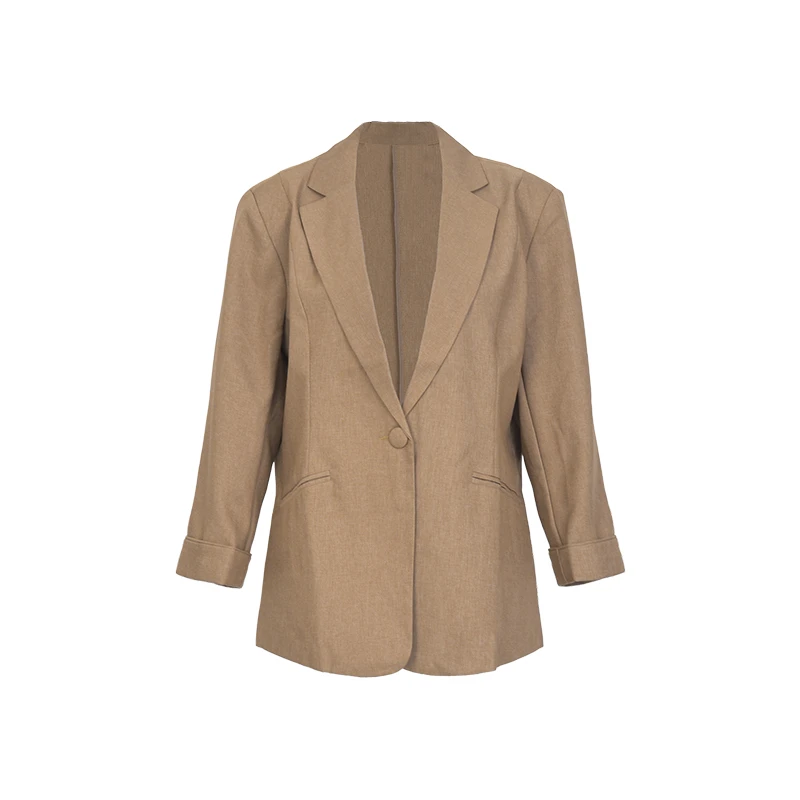 BCVOGA春游出行衣服高级感设计感七分袖西装外套女通勤风优雅气质