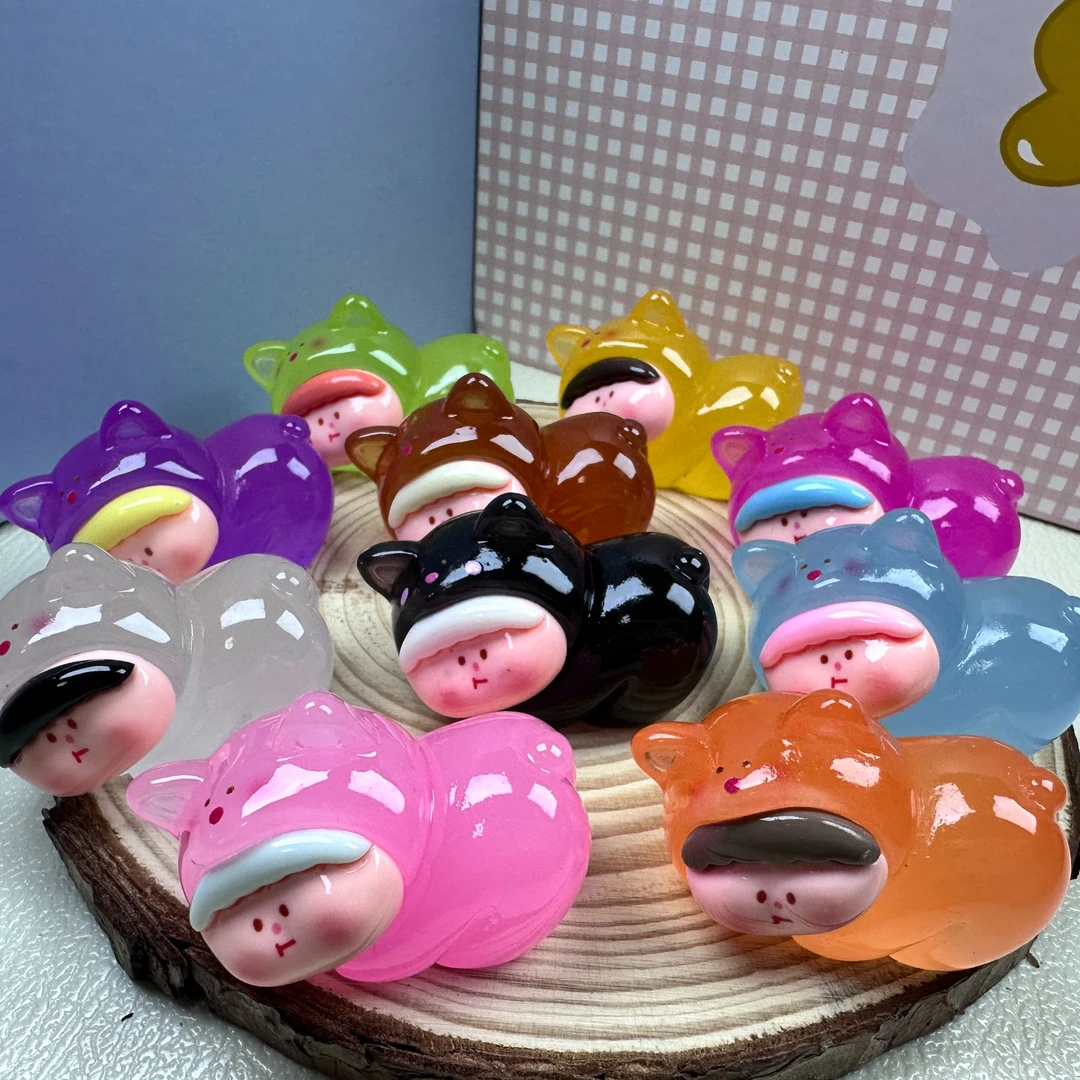 【小樱专属】树脂DIY摆件夜光趴趴狗李四 默认瑕疵不退换