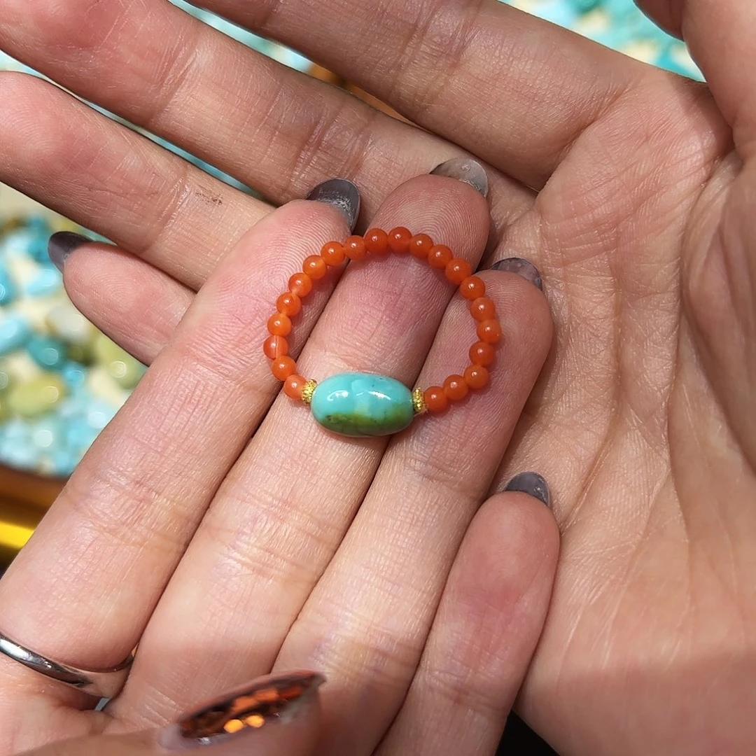 绿松石戒指18K金镶嵌@****尼