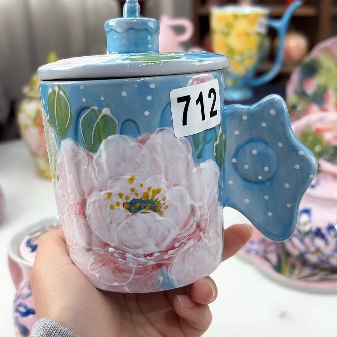 景德镇手绘高温釉下彩陶瓷茶具