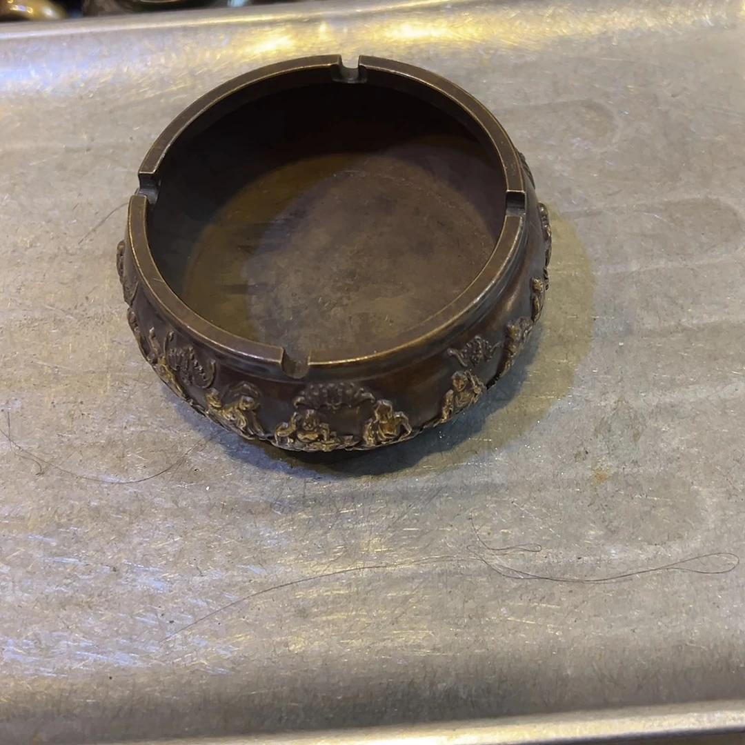 勇***敌黄铜摆件，文房摆件