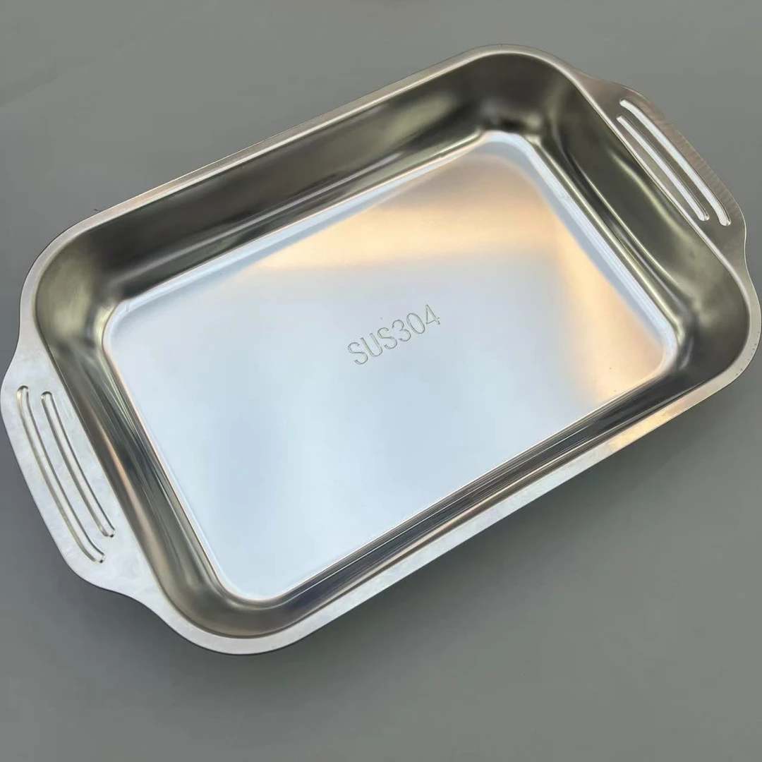 不锈钢加厚36*20海鲜盘3个【汤姆粉丝专属】2025新品上市网红创新爆