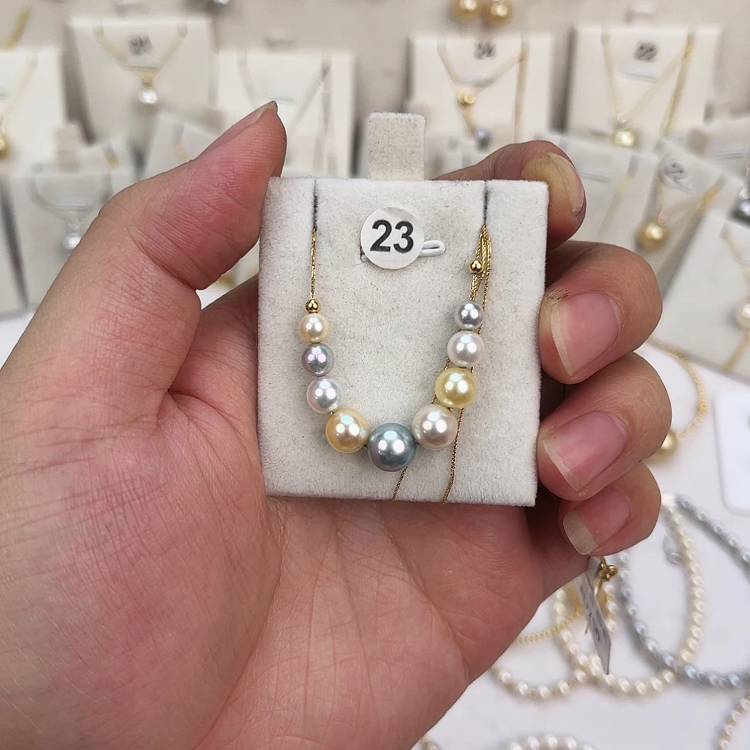 海水珍珠18K金镶嵌颈饰