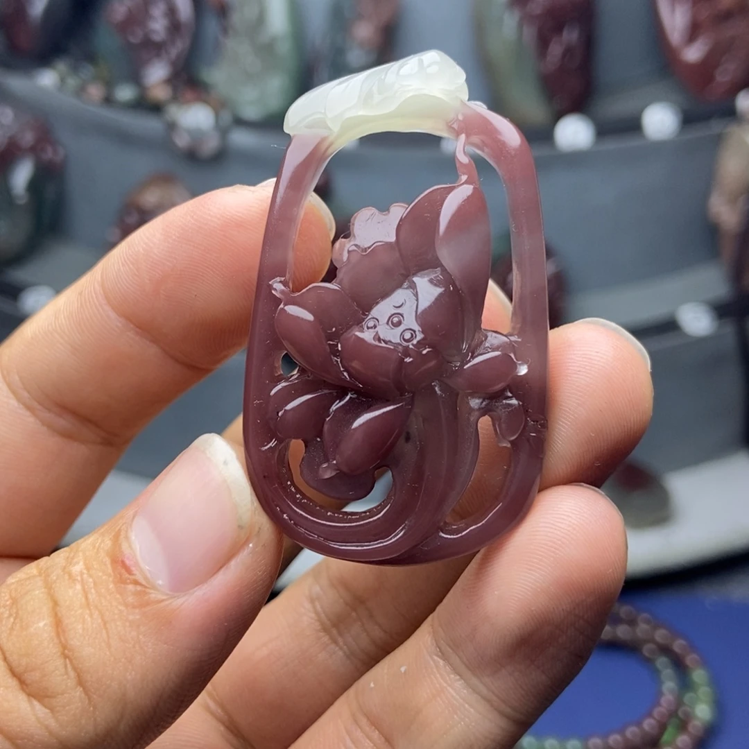 o***e玛瑙/玉髓未镶嵌颈饰