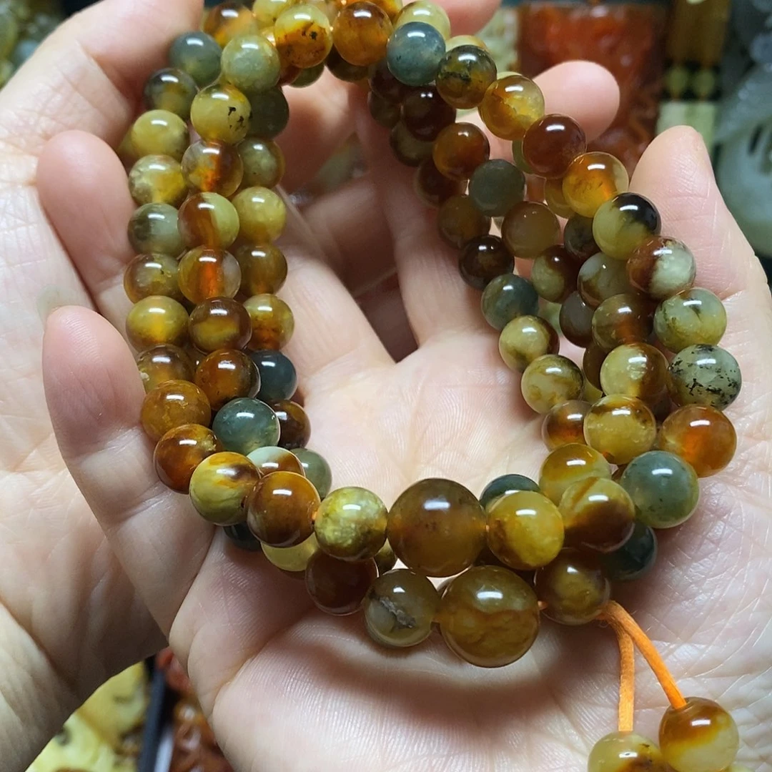 蛇纹石玉未镶嵌手链