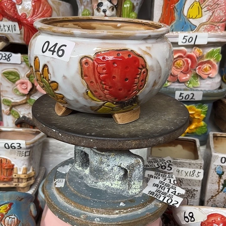 粗陶材质多肉花盆