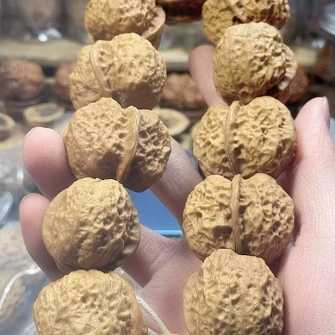 文玩核桃手串无*无翼手持元宝35