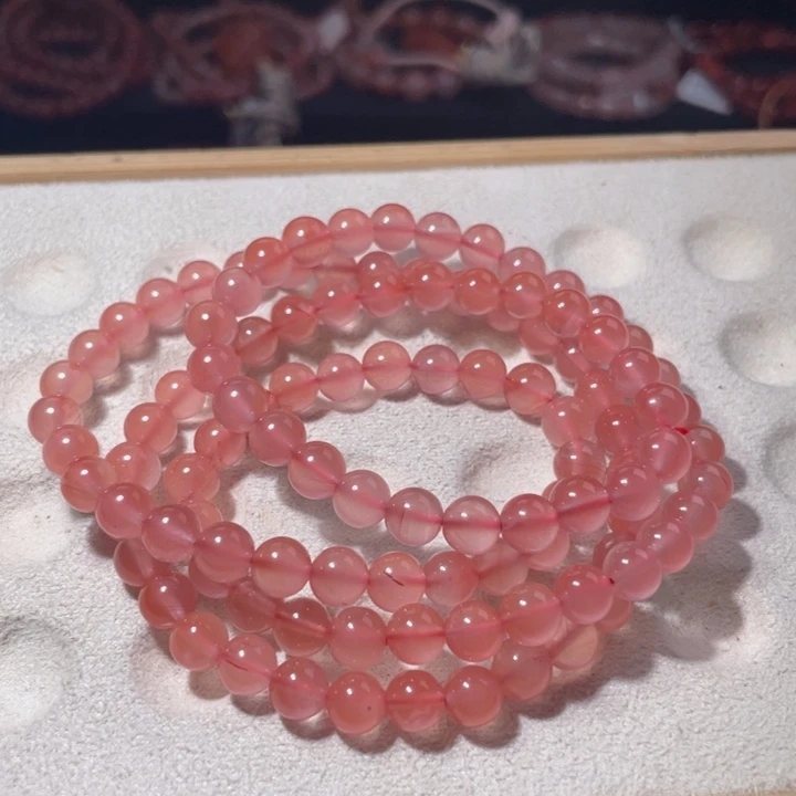 南红玛瑙未镶嵌6咪冰粉1466