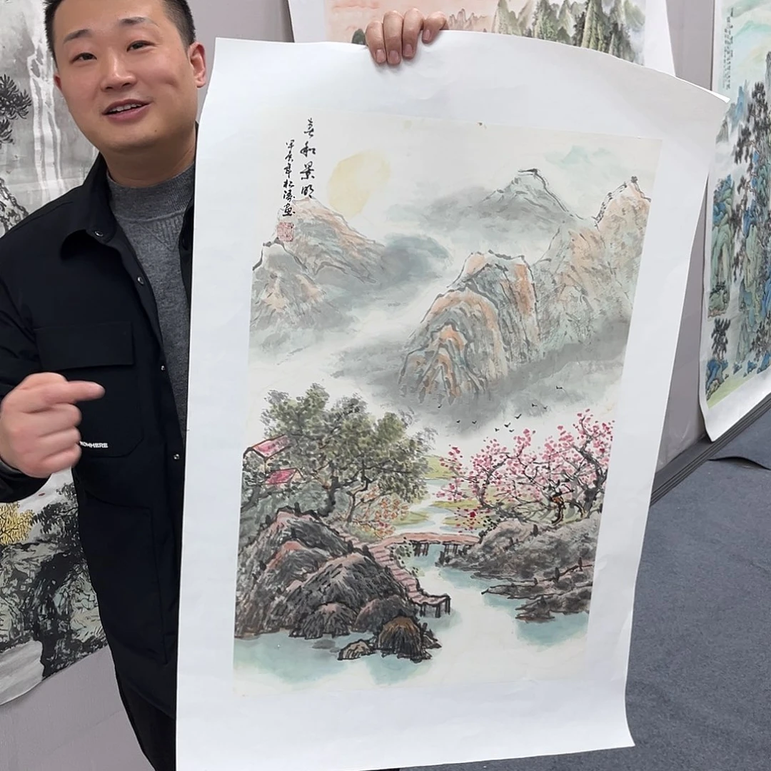 国画宣纸国画纯手绘