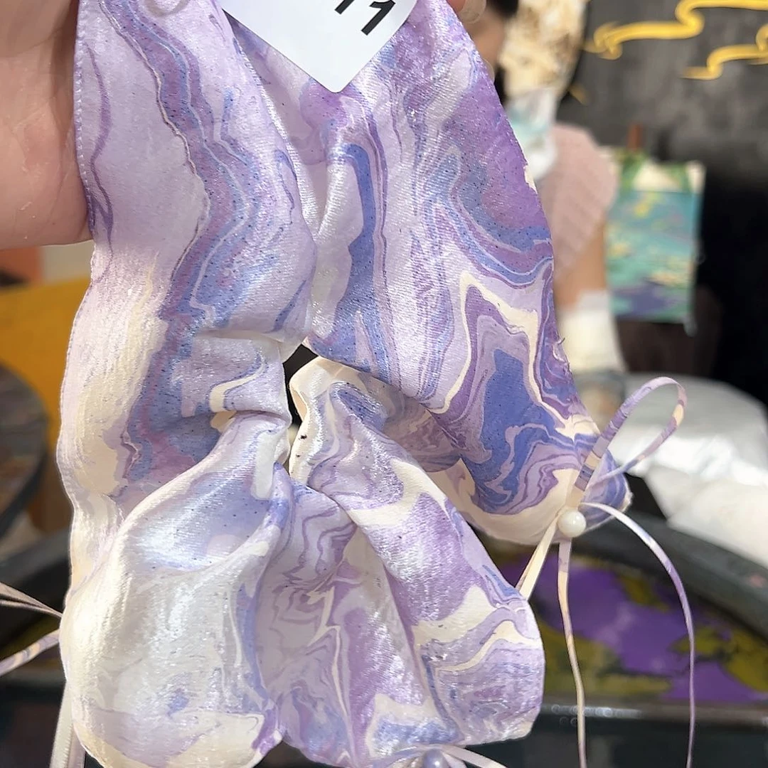 对**荷211新款方巾发圈