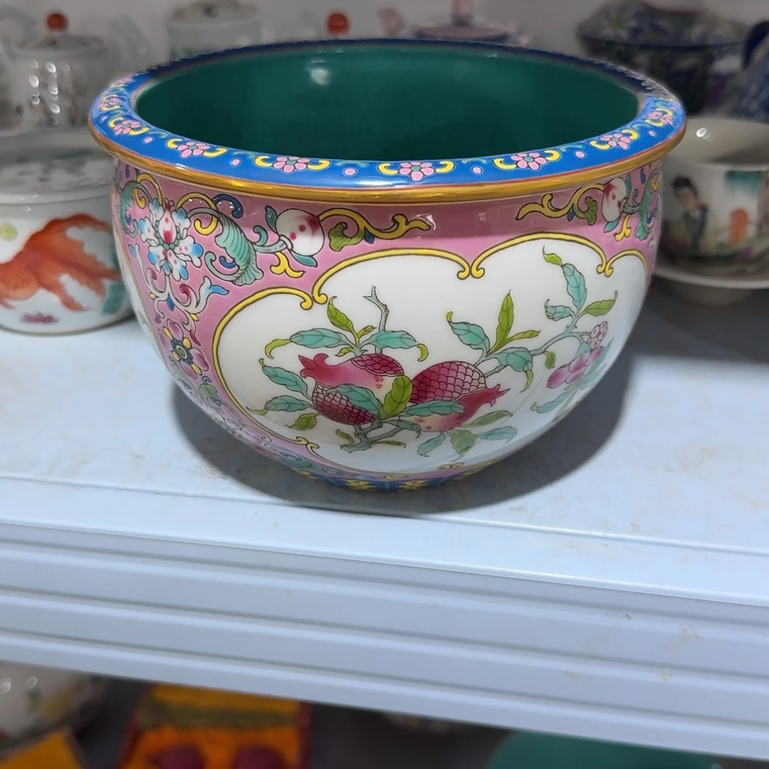 瓷片摆件手绘瓷器处理