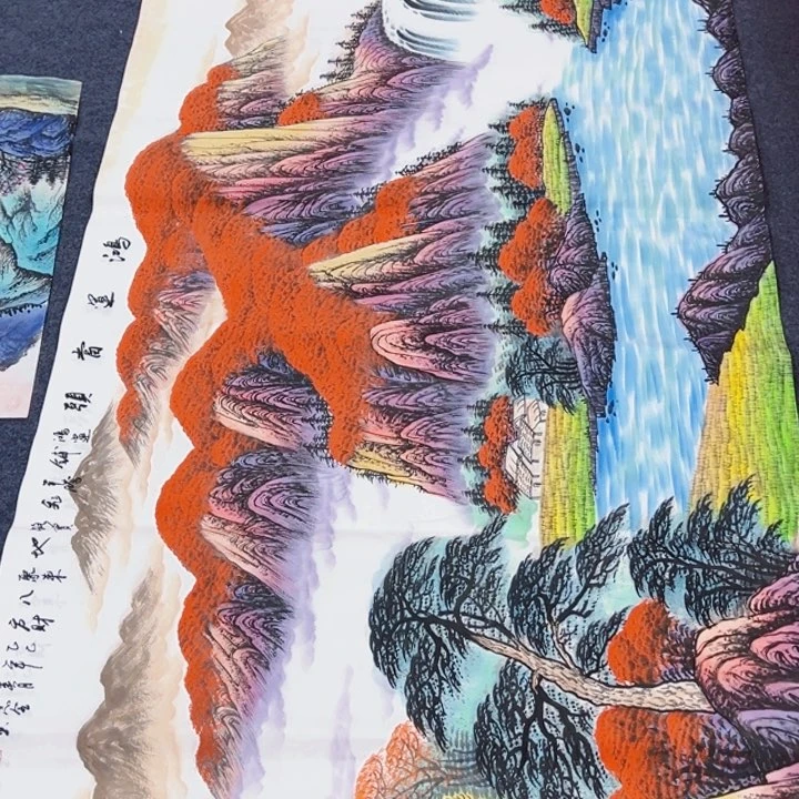 横款潮汇书出艺术作品