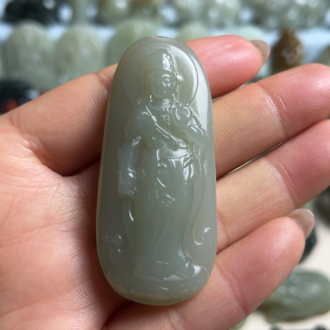 和田玉未镶嵌挂件