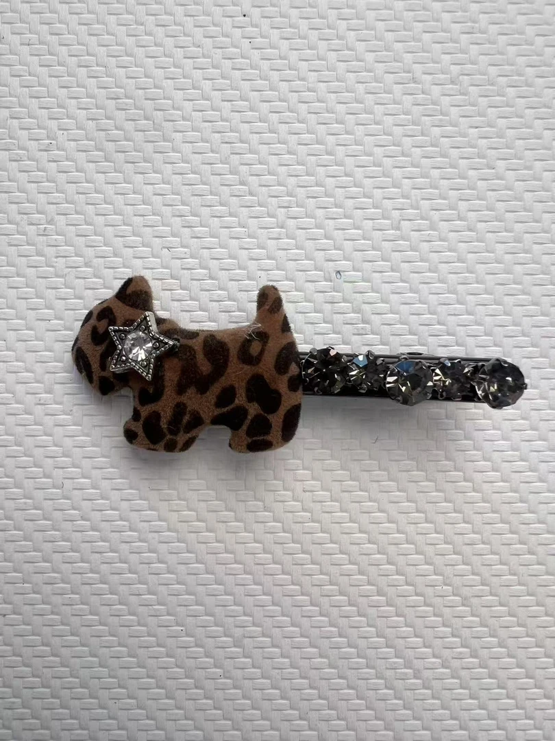 轻奢风女皮质鸭夹边夹鸭嘴夹法式日韩发夹抓夹