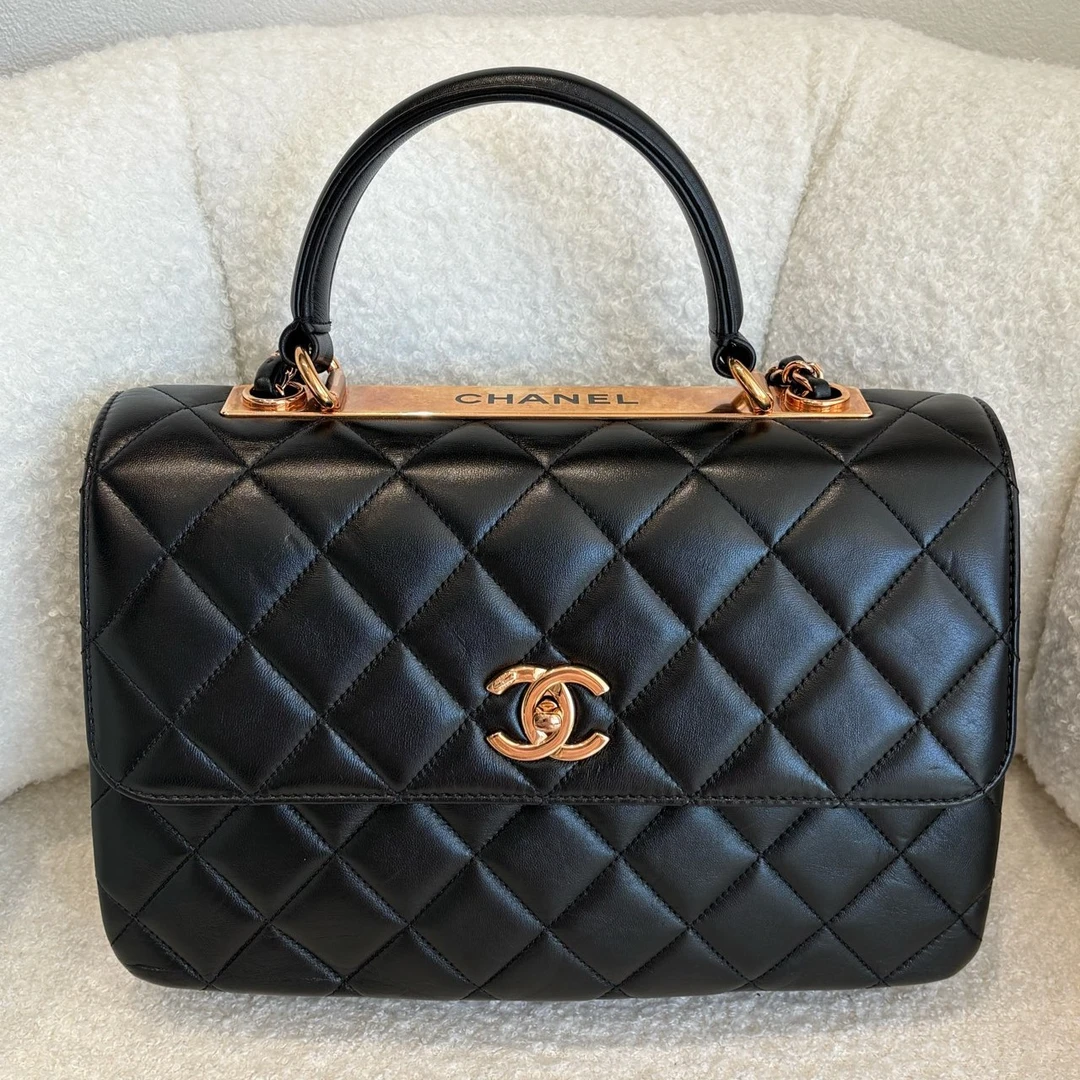 99新 Chanel/香奈儿 trendy cc 玫瑰金扣【N0443】