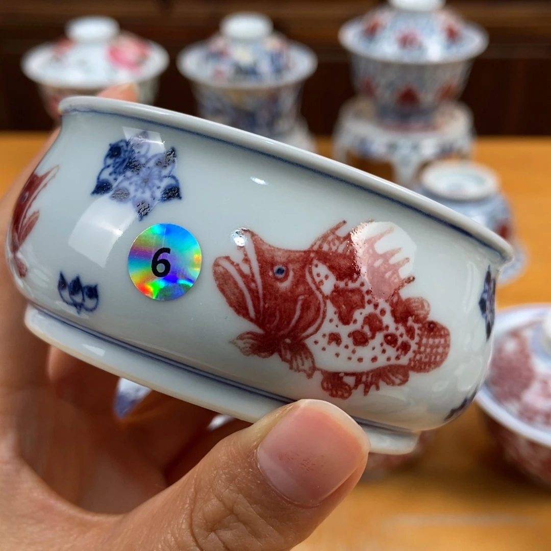 手绘现代茶具非古董