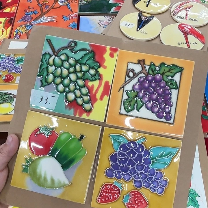 陶瓷板画10/10一组微瑕