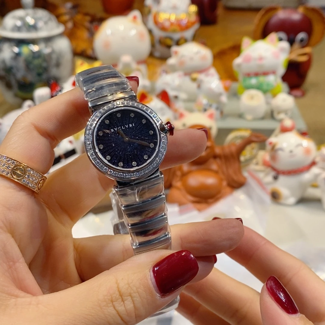 精钢钢石英机芯观兰表