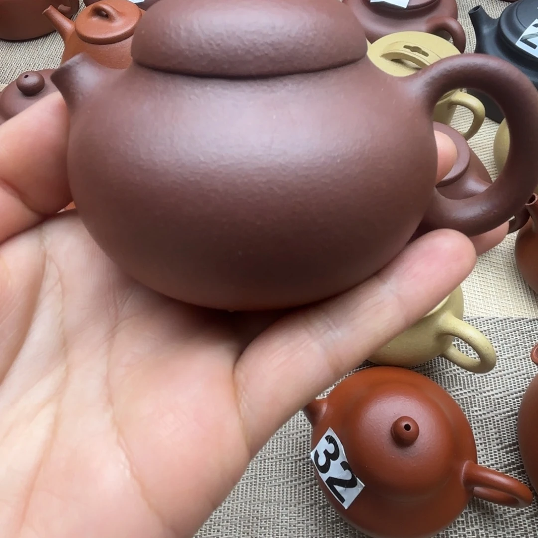 茶壶紫砂紫泥文旦90cc微瑕
