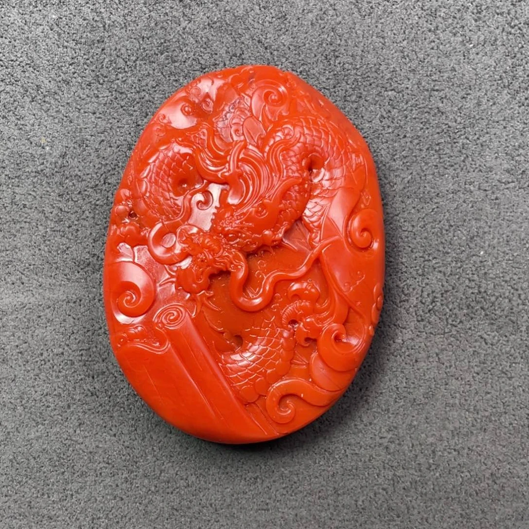 未镶嵌龙牌南红玛瑙