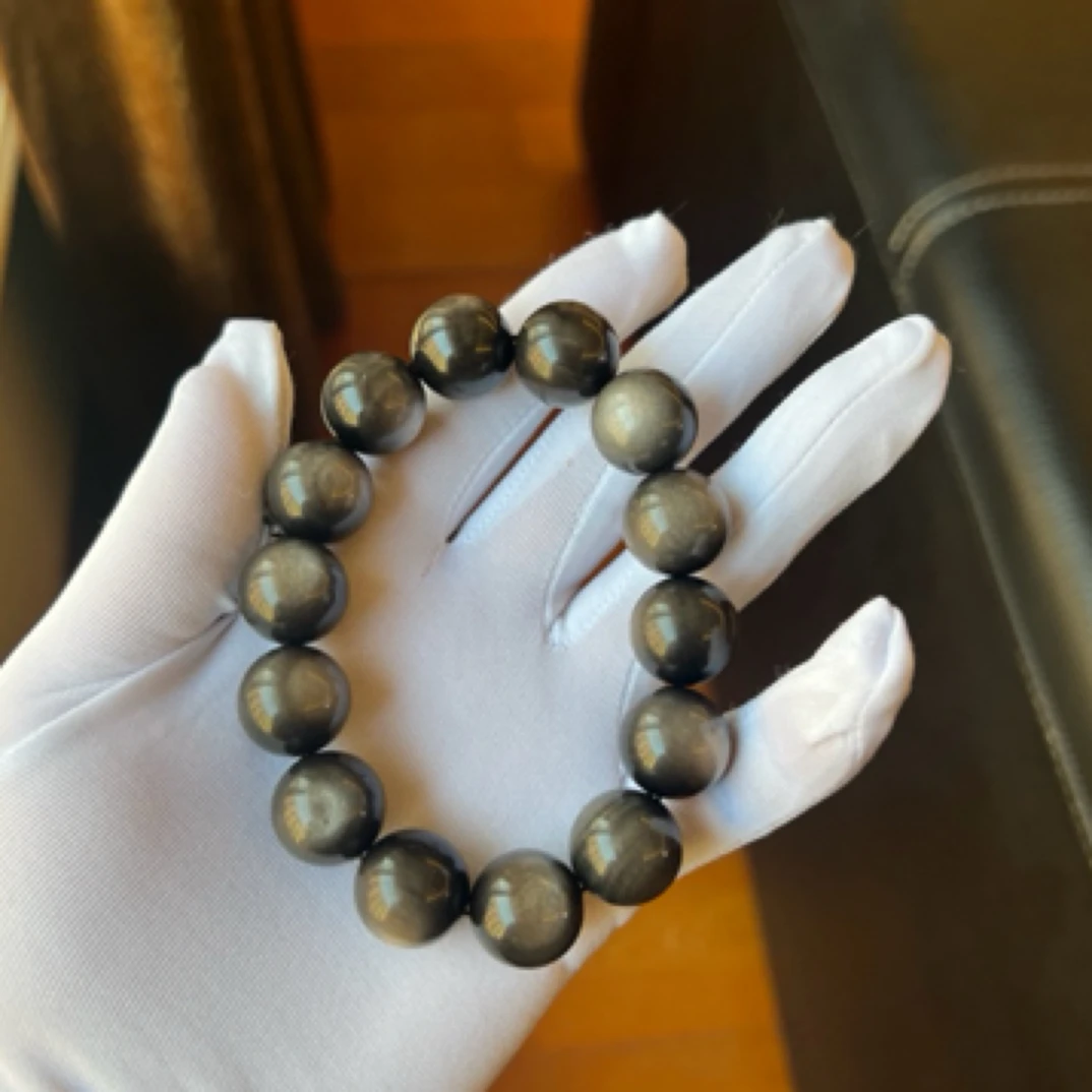 99新 Hermes/爱马仕 黑曜石手串