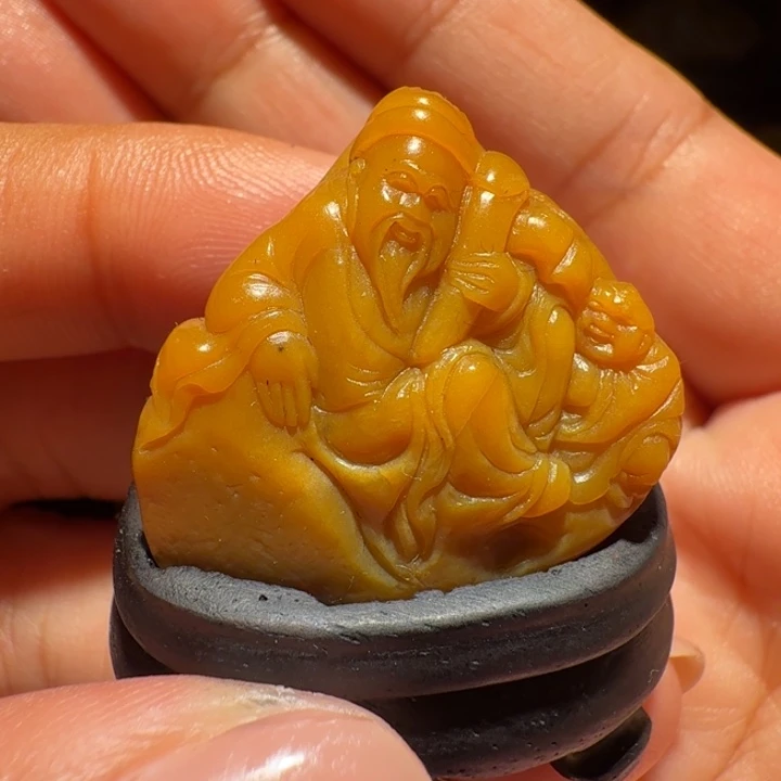 寿山石印石寿山田黄摆件