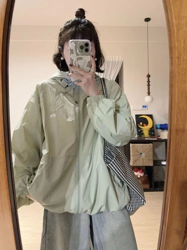 户外山系轻薄防晒衣女小个子夏季韩版宽松透气防紫外线防晒服外套