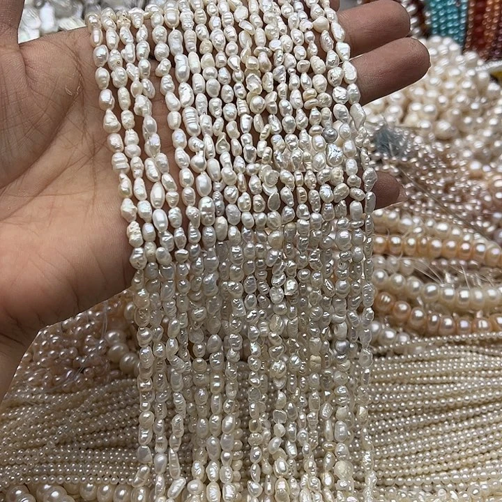 玛瑙/玉髓未镶嵌珠宝半成品一条4mm左右克旭珍珠